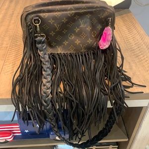 Vintage boho crossbody Louis Vuitton bag